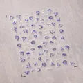 Holographic jellyfish nail art stickers with purple lunar accents style M-434 - Jellyfish And Moon Style (M-434)