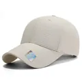 Off-White Baseball-Cap aus Ripstop-Gewebe mit holografischem Aufkleber und 6-Panel-Design - Einheitsgröße Verstellbar / Cremeweiß