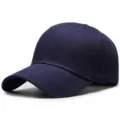 Berretto da baseball classico blu scuro in rete con visiera curva e tessuto in cotone - Regolabile / Blu scuro