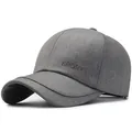 Casquette de baseball gris foncé en coton avec broderie SPORTS pour protection solaire - Réglable / Gris clair