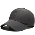 Berretto da baseball in mesh traspirante grigio scuro per sport estivi all'aperto - grigio scuro