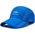 Electric blue quick-dry outdoor sports cap with mesh panels and UPF 50+ sun protection - Sapphire Blue