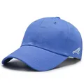 Casquette de baseball bleu roi classique avec broderie lettre M blanche sur le côté - Taille unique / Bleu
