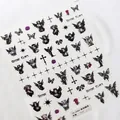 Pegatinas de uñas 5D con relieve gótico, diseños de rosas negras y cruces tipo TS-3305 - TS-3385 Elfos Góticos - Nuevo Relieve