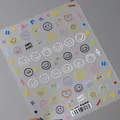 Cartoon smiley face nail art sticker sheet with lucky smile designs TS-3484 - Lucky Smiley (TS-3484)