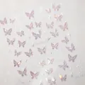 Holographic butterfly nail art stickers M-261 with shimmering laser effect patterns - M-261