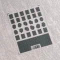 Self-adhesive black lace and polka dot nail art stickers TS-3599 variant for manicure - TS-3599 Black Lace Polka Dot