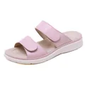 Pink lady's beach sandals with double straps and arch support thick sole shoes - EU 36 / Pink