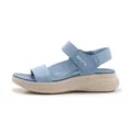 Sandalias deportivas con plataforma azul claro para mujer con correas de malla y velcro - EU 42 / Azul