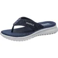 Chanclas de cuña azul oscuro para mujer con plataforma y suela de goma blanca - EU 35 / Azul zafiro