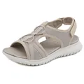 Sandalias deportivas beige cómodas con parte superior de malla y correas de velcro - EU 35 / Albaricoque
