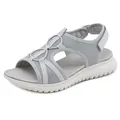 Sandalias deportivas grises de malla con plataforma y correas de velcro ajustables - EU 35 / Gris