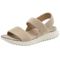 Sandalias deportivas para mujer en color albaricoque con tiras y suela blanca MD - EU 35 / Albaricoque