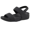 Sandalias deportivas negras para mujer con plataforma, correas de velcro y suela gruesa - EU 35 / Negro