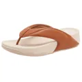 Brown leather wedge sandals with ergonomic beige thick sole and arch support - EU 35 / Brown