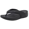 Sandali infradito da donna neri con suola platform spessa e stile sportivo - Nero