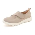 Beige breathable mesh kids casual shoes with convenient velcro strap and thick sole - EU 35 / Apricot