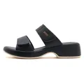 Women's black platform beach sandals with adjustable velcro straps and SIKETU logo - EU 35 / Black