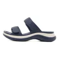 Sandalias de plataforma azul marino para mujer con correas ajustables y suela blanca ondulada - EU 35 / Azul zafiro