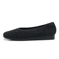 Women's black breathable fly-knit wedge shoes with comfortable lightweight soles - EU 35 / Black