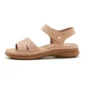 Sandalias de cuña para mujer en rosa nude con pedrería y diseño de plataforma - EU 36 / Rosa