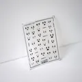 Self-adhesive 5D embossed nail art stickers with cute facial expressions TS-2218 - TS-2218 Cute Expressions