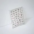 5D embossed nail art stickers with cute cartoon expressions and Japanese text TS-2219 - TS-2219 Cute Expressions 5D Embossed