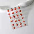 Mini self-adhesive strawberry nail art stickers with clear backing for DIY manicure S-010F - Strawberry Theme Style (S-016F)