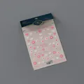 Adhesive nail stickers featuring pink hearts, daisies and Hands Up For Love text - TS-2728 Cheers For Love