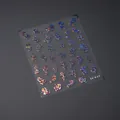 Pegatina de uñas 5D holográfica con caracteres de dragón chino y acabado láser - M149 Holográfico / Color holográfico
