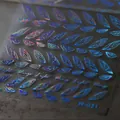 Selbstklebende Laser-Blau Holografische Insektenflügel-Nagelaufkleber Stil M-031 - M-031 Holografisch / Laser Regenbogen