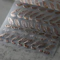 3D-Metallic-Roségold Schmetterlingsflügel-Nagelaufkleber Light Wings H-031 Serie - M-031 Roségold / Roségold