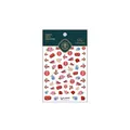 3D relief nail art sticker TS-2083 featuring peony flowers and mandarin duck patterns - TS-2083 Mandarin Duck & Peony Relief