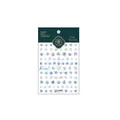 5D embossed snowflake nail stickers in blue and white on white backing card - Frosty Snow New Embossed (TS-920)