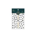 Pro TENSOR adhesive nail sticker variant KX200 featuring black rose floral silhouettes - Black Rose Style (KX-200)