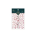 Thin pro nail stickers KX204 featuring red floral patterns on a white background - Red Floral Style (KX-204)