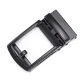 Matte black alloy automatic buckle head for men's business leather belt accessories - Matte Black