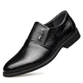 Men's black loafers with crocodile pattern and metallic HOH detail on head leather - EU 38 / Black