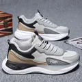 Baskets d'hiver homme beige et gris avec semelle épaisse et doublure polaire - EU 38 / Kaki (Style Doublé Polaire)
