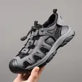 Sandales de randonnée grises pour hommes en mesh respirant avec semelle antidérapante - EU 38 / Gris