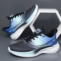Lightweight breathable running shoes in blue and black gradient finish with mesh upper - EU 38 / Black Blue Gradient