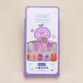 Kids press-on nail kit with 24 cute cartoon graffiti and colorful heart designs - 24 Pcs-UV Glue Style