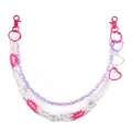 Double-layer acrylic body chain with pink links and purple heart charms for women - Heart Double Layer Chain