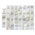 Island Letter Series vintage literary quote cards with burnt edges for wall decor - Islands' Letter