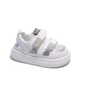 Weiße atmungsaktive Mesh-Kinder-Sandalen mit Klettverschluss und rutschfester Sohle - EU 25 / Weiß