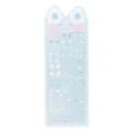 Autocollants PET bleu clair avec oreilles de lapin et ailes pour décoration de cartes - Chien Bleu