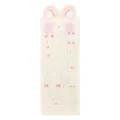 Niedlicher PET-Stickerbogen mit Hasenohren, rosa Schleifen und Herzmustern zum Dekorieren - Rosa Maus