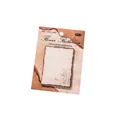 Retro burnt edge memo pad with vintage flower fluttering patterns for scrapbooking - Dancing Among Flowers