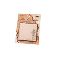 Vintage burned edge sticky notes featuring botanical prints and retro paper texture - Forest Clear