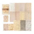 20pcs vintage embossed texture papers for DIY handmade scrapbooking and journal decor - Romantic Handmade